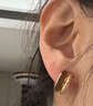 Arsis【明星同款】鴻運祥瑞納財雙環(huán)耳圈耳釘女耳飾簡(jiǎn)約耳環(huán)送女友禮物 曬單實(shí)拍圖