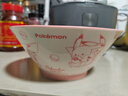 順祥陶瓷拉面碗中式湯碗卡通大碗家用吃面碗大號高溫瓷釉下彩餐具碗具 7.5英寸皮卡丘高腳喇叭碗-粉 曬單實(shí)拍圖
