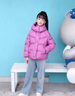 波司登（BOSIDENG）25新款羽絨服女童短款90絨5A抗菌絨連帽泡芙加厚外套T250243102Q 覆盆子紅1897 140 /64 約 130-140cm 30kg 曬單實(shí)拍圖