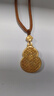 六福珠寶福滿(mǎn)傳家足金春曉雙魚(yú)戲蓮葫蘆手工點(diǎn)羽黃金吊墜 計(jì)價(jià) HEG0042DS 9.96克(含工費(fèi)1850元) 曬單實(shí)拍圖