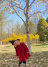 G.DUCKKIDS小黃鴨女童連衣裙春秋兒童公主裙一歲女寶寶衣服女孩紅色禮服裙子 紅色 90 尺碼1~2歲【 80-90cm】 曬單實拍圖