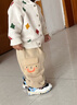 巴厘小豬褲子男童長(cháng)褲工裝褲嬰幼兒衛褲秋冬季男寶寶運動(dòng)褲休閑褲兒童春裝 奶油杏（加絨款） 90 cm 曬單實(shí)拍圖