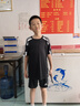 adidas男大童速干足球運動(dòng)上衣圓領(lǐng)短袖球衣兒童夏季阿迪達斯官方   黑色/白   152 曬單實(shí)拍圖