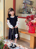 G.DUCKKIDS小黃鴨童裝女童連衣裙秋裝2025新款洋氣兒童裙子春秋季寶寶兩件套 圖片色 110 建議4~5歲【100-110cm】cm 曬單實(shí)拍圖