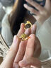 中國珠寶玫瑰花黃金戒指男女款足金指環(huán)求結婚生日情人節禮物送女友老婆 約1克玫瑰花戒指約14# 曬單實(shí)拍圖