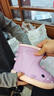 LATE TIME兒童鯊魚(yú)雨鞋可愛(ài)女款男孩雨靴寶寶水鞋套鞋軟底防滑男童幼兒水鞋 紫粉 16 cm內(nèi)長(zhǎng)【160】適合腳長(zhǎng)約15cm 曬單實(shí)拍圖