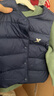 特步（XTEP）童裝兒童棉羽背心加絨保暖冬季校服打底棉服 深奧藍 110 曬單實(shí)拍圖