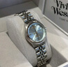 薇薇安·威斯特伍德（Vivienne Westwood）西太后手表小碎冰藍白女士石英腕表鋼帶生日送女友送老婆 【碎冰白】【29mm】 VV311SLSG 曬單實(shí)拍圖