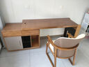 斯蘭夢(mèng)貝伸縮轉角實(shí)木書(shū)桌電腦桌臺式臥室家用現代簡(jiǎn)約L形書(shū)房辦公學(xué)習桌 胡桃色升級實(shí)木板書(shū)桌+K03實(shí)木椅 1600*600*750mm（不帶鍵盤(pán)托） 曬單實(shí)拍圖