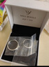唯一（Winy）情侶戒指一對實(shí)用求婚戒指男士女款生日禮物情侶對戒純銀999 曬單實(shí)拍圖