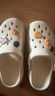 名創(chuàng  )優(yōu)品（MINISO）洞洞鞋男女夏季外穿涼鞋防滑厚底踩屎感包頭涼拖鞋 卡其+趣味零食 曬單實(shí)拍圖