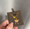 周大生黃金項鏈吊墜足金閃光蝴蝶小花仙莫奈琺瑯生日禮物送女友 常規版 曬單實(shí)拍圖