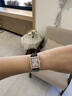 手表女士明星同款氣質(zhì)鑲鉆女表方形表盤(pán)百搭腕表女表 AR11624黑皮金面帶鉆 22mm 曬單實(shí)拍圖