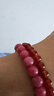 綠儂珠寶 薔薇輝石手串單圈桃花玉石粉紅色水晶手鏈送閨蜜女友禮物 直徑約7mm/單圈 曬單實(shí)拍圖