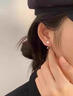 戚小米S999純銀淡水珍珠耳釘女養耳洞足銀耳環(huán)簡(jiǎn)約后掛式耳飾防丟設計 珍珠耳釘一對【999足銀】 曬單實(shí)拍圖