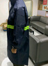 邁諾奇成人反光雨衣套裝分體式黑色牛津布值勤交通施工防洪服 曬單實(shí)拍圖