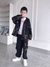G.DUCKKIDS男童春裝牛仔套裝2025新款兒童裝大童春秋款炸街兩件套潮酷帥衣服 藍色aekosem 150 cm 曬單實(shí)拍圖