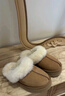 UGG秋季女士經(jīng)典舒適厚底毛拖包頭休閑懶人毛毛鞋勃肯鞋 1122550 CHE|栗色 37 曬單實(shí)拍圖