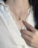 COISE黃金吊墜女999足金項鏈愛(ài)心鎖骨鏈簡(jiǎn)約首飾品套鏈生日禮物送老婆 精美玫瑰禮盒-請勿單拍 曬單實(shí)拍圖