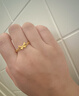 周大生黃金戒指女足金5G小仙蝶蝴蝶女戒計(jì)價(jià)金生日禮物送女友 2.31g 曬單實(shí)拍圖