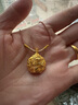 世紀(jì)緣珠寶桃花瓶古法黃金吊墜輕奢時(shí)尚百搭足金掛墜生日禮物送女友 6.26g【配繩小版】 曬單實(shí)拍圖