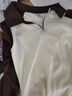森馬（Semir）POLO衫女短款拼色插肩袖修身上衣小個子秋顯瘦套頭衫101524115003 曬單實(shí)拍圖