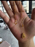 中鑫珠寶喜轉(zhuǎn)福祿黃金項(xiàng)鏈新中式999足金古法金葫蘆套鏈節(jié)日送禮物 5.66g 曬單實(shí)拍圖
