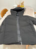 優(yōu)衣庫男裝女裝無(wú)縫羽絨連帽外套夾克羽絨服25秋冬新款478279 08 深灰色 L 曬單實(shí)拍圖