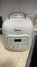 美的（Midea）小白鍋一人食迷你電壓力鍋1.8L 開(kāi)蓋收汁家用智能預約寶寶粥MY-E220電飯煲高壓鍋1-3人 曬單實(shí)拍圖
