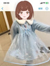 G.DUCKKIDS小黃鴨愛(ài)莎公主裙秋冬季冰雪奇緣女童艾莎連衣裙加絨兒童裙子禮物 藍色 110 尺碼4~5歲【100-110cm】 曬單實(shí)拍圖