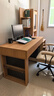 全友家居 原木風(fēng)電腦桌書(shū)桌書(shū)柜書(shū)架一體組合臥室書(shū)房辦公學(xué)習化妝桌 曬單實(shí)拍圖
