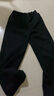 班尼路（Baleno）S&K系列褲子女休閑褲女裝秋冬新款加絨保暖長(cháng)褲百搭直筒闊腿褲 黑#純色 XL 曬單實(shí)拍圖