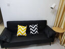 瑜方沙發(fā)床一體兩用2025新款小戶(hù)型書(shū)房沙發(fā)家用客廳大象耳朵臥室沙發(fā) 黑1.7米+2抱枕【實(shí)木框架】 曬單實(shí)拍圖