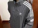 adidas情侶款復古風(fēng)梭織立領(lǐng)夾克外套男女秋季阿迪達斯官方三葉草 深灰 L 曬單實(shí)拍圖