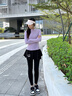 陶芙（taofu）羽毛球服套裝女2025秋冬氣質(zhì)顯瘦長(cháng)袖健身服專(zhuān)業(yè)打球爬山訓練衣服 紫色長(cháng)袖兩件套（黑褲裙） M 曬單實(shí)拍圖