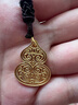六福珠寶 足金吉祥福祿葫蘆實(shí)心黃金吊墜配頸繩 計價(jià) 約9.53克 曬單實(shí)拍圖