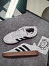 adidas「T頭鞋」VL COURT復古休閑板鞋德訓鞋男女阿迪達斯輕運動(dòng) 漢玉白/黑色/樹(shù)脂黃   41 曬單實(shí)拍圖