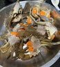 【開(kāi)海季】鮮活特大青蟹福建東山島紅膏鱘螃蟹母蟹高檔海鮮送禮 紅膏母蟹5-6兩/只【1斤裝含繩 貴在運費】2只 曬單實(shí)拍圖