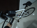 坎普RADON 公路車(chē)單車(chē)圈剎運動(dòng)賽車(chē)碳纖維前叉自行車(chē)白銀色18速 520碼 曬單實(shí)拍圖