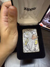 ZIPPO打火機之寶防風(fēng)煤油 龍鳳呈祥-銀機 龍紋禮盒生日禮物 含油套裝 曬單實(shí)拍圖