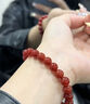 中國黃金（CHINA GOLD）平安紅瑪瑙手串男女款水晶手鏈高端禮盒輕生日禮物馬年本命年禮物 【平安紅】紅瑪瑙-10mm 曬單實(shí)拍圖