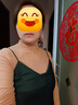 優(yōu)衣庫女裝緞紋吊帶連衣裙緞面裙子內搭顯瘦480631 58 深綠色 S /155/80A 曬單實(shí)拍圖