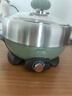 ERNTE昂特小綠鍋 2L電火鍋 電熱鍋 電煎鍋 家用多功能鍋 適合2~3人 EHP-24012S-OG 煎盤(pán)套裝 橄欖綠 曬單實(shí)拍圖