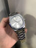 POEDAGAR瑞士名牌男士手表雙日歷休閑時(shí)尚韓版夜光防水手表男石英品牌腕表 825銀殼白面鋼帶款 40mm 曬單實(shí)拍圖