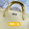 LACOSTE法國鱷魚(yú)女士25春夏新款時(shí)尚純色百搭手提斜挎包|NF2609PO Q43/黃色 曬單實(shí)拍圖