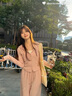 南木熊衛衣女裝春秋季2025年新款休閑運動(dòng)服設計感連帽顯瘦闊腿褲套裝女 粉色衛衣套裝M【95-110斤】 曬單實(shí)拍圖