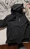 鴨鴨王一博同款冰殼沖鋒衣羽絨服男冬季新款三合一戶外三防情侶女外套 青光黑色 L /175 曬單實拍圖