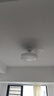 美的（Midea）風(fēng)扇燈餐廳吊扇燈led臥室燈隱形扇葉遙控三防燈具熟睡風(fēng)包安裝 曬單實(shí)拍圖