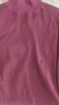 無(wú)印良品（MUJI）女式 天竺 可水洗 半高領(lǐng)毛衣 長(cháng)袖針織衫  BAG14A2A 深紫紅色 XS 150/76A 曬單實(shí)拍圖