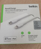 貝爾金（BELKIN）蘋(píng)果數據線(xiàn) PD快充 Type-C轉Lightning充電線(xiàn) MFi認證 iPhone手機充電線(xiàn) 1米白色 CAA003 曬單實(shí)拍圖